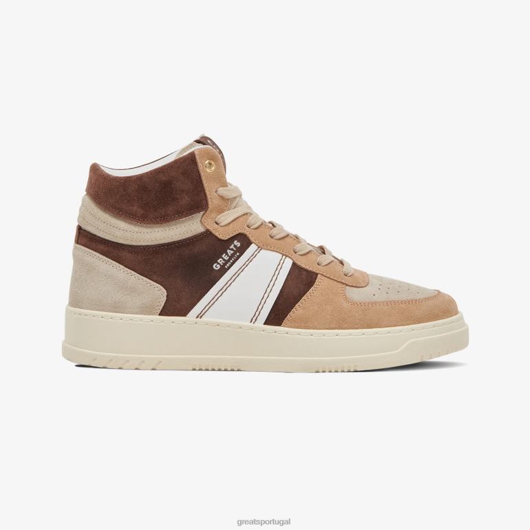 sapato marrom GREATS o st. James alto 86PL114
