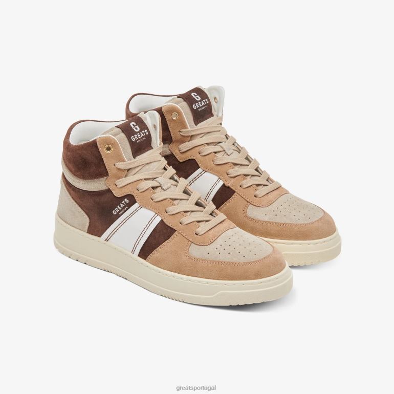 sapato marrom GREATS o st. James alto 86PL114