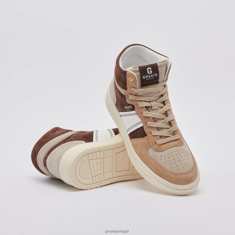 sapato marrom GREATS o st. James alto 86PL114