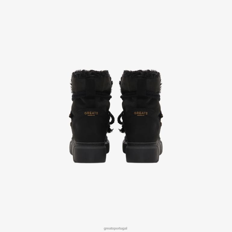 sapato preto triplo GREATS a bota madison 86PL159