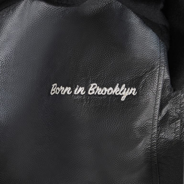 vestuário preto GREATS o bombardeiro do time do colégio 86PL98